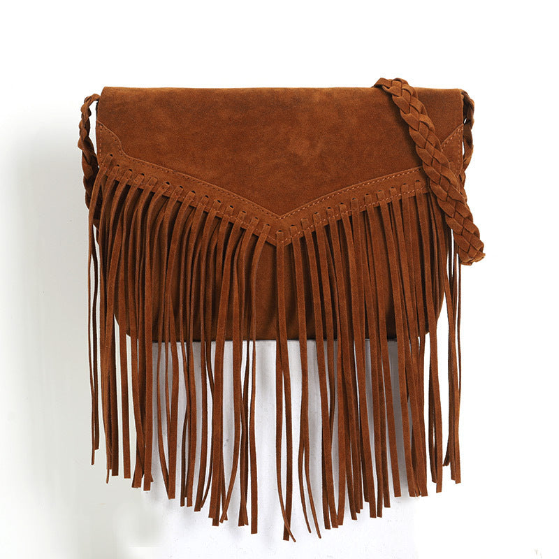 Strap Frosted Velvet Fashion Shoulder Messenger Bag Woman