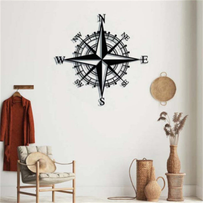 Acrylic Compass Modeling Crafts Hollow Home Decorations