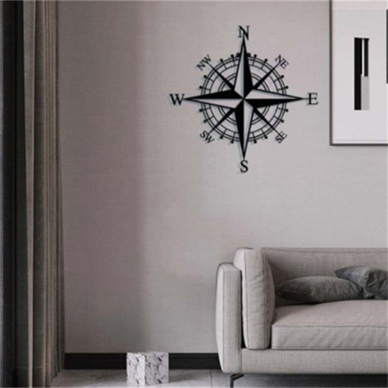 Acrylic Compass Modeling Crafts Hollow Home Decorations