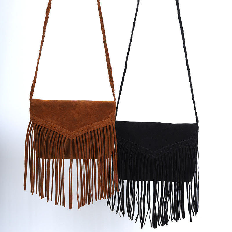 Strap Frosted Velvet Fashion Shoulder Messenger Bag Woman