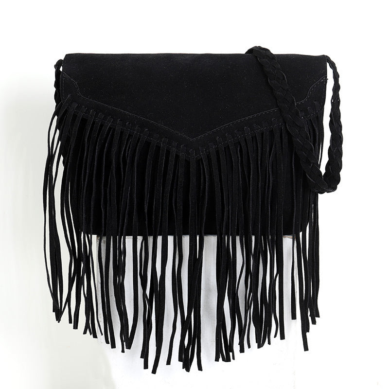 Strap Frosted Velvet Fashion Shoulder Messenger Bag Woman